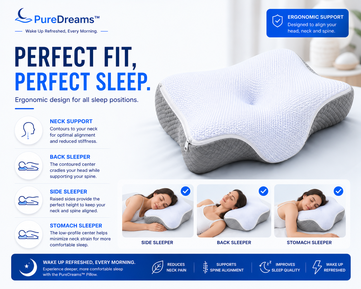 PureDreams™ Premium Cooling Pillowcase